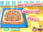 Горячая вкусная квадратная пицца - играть онлайн бесплатно