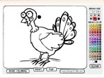 Thanksgiving coloring page - играть онлайн бесплатно