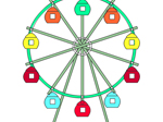 Ferris wheel Coloring - играть онлайн бесплатно
