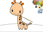 Giraffe Coloring - играть онлайн бесплатно