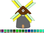 WindMill Coloring - играть онлайн бесплатно