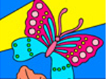 Tropical Butterflies Coloring - играть онлайн бесплатно