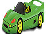 Fast green car coloring - играть онлайн бесплатно