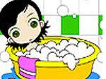 Jane in the bathroom coloring - играть онлайн бесплатно