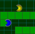 Pacman наперегонки - играть онлайн бесплатно